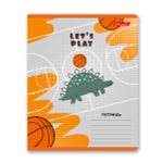 Тетрадь ученическая школьная, A5+ 18 л. на скобе 65 г/м², белизна 100%, 20 шт, клетка, 000709 Давайте играть !, Светоч 18ТЕТк-001