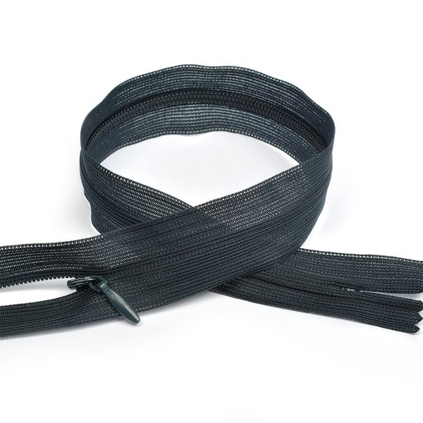 Молния потайная (скрытая) Т3 (3 мм) 1 зам., н/раз., 60 см, цв.S168 т.синий уп.50 шт