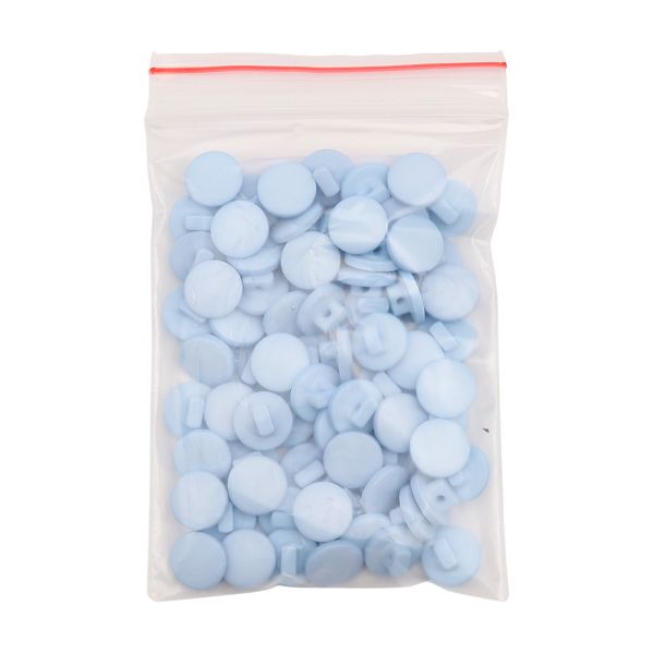 Пуговицы на ножке 16L (10мм), пластик (Blue1 (синий 1)), NE68, 72 шт