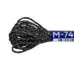 Мулине Gamma металлик NM 12 мотков по 6 метров, M-74 черный/серебристый, Gamma MOULINE