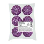 Шары декоративные из ротанга 7 см, 6 шт, №09 фиолетовый, Blumentag BRF-7