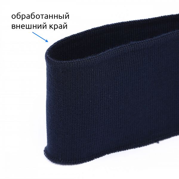 Подвяз (довяз) трикотажный 6.0х80 см, 520 г/м², синий 73096, уп. 5 шт