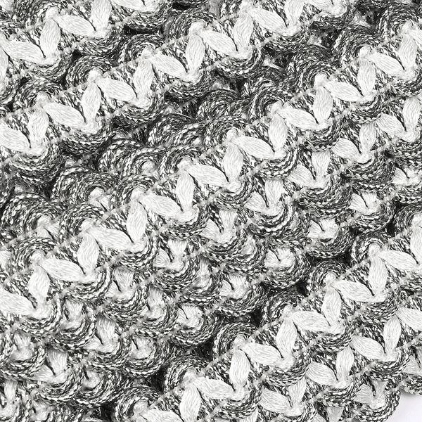 Тесьма отделочная 13 мм, 13-14061 цв.серебро уп.13.71м