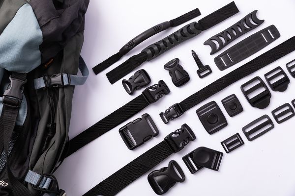 Накладка для крепления ремня пластик 25 мм, 100 шт, черный, Gamma RP01