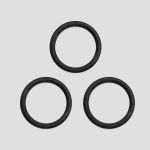 Кольца для бюстгальтера металл ⌀10.0 мм, 170 черный, Arta, 50 шт