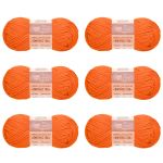 Пряжа Люблю вязать Фитнес 100 / уп.6 мот. по 50 г, 100 м, 244 оранжевый
