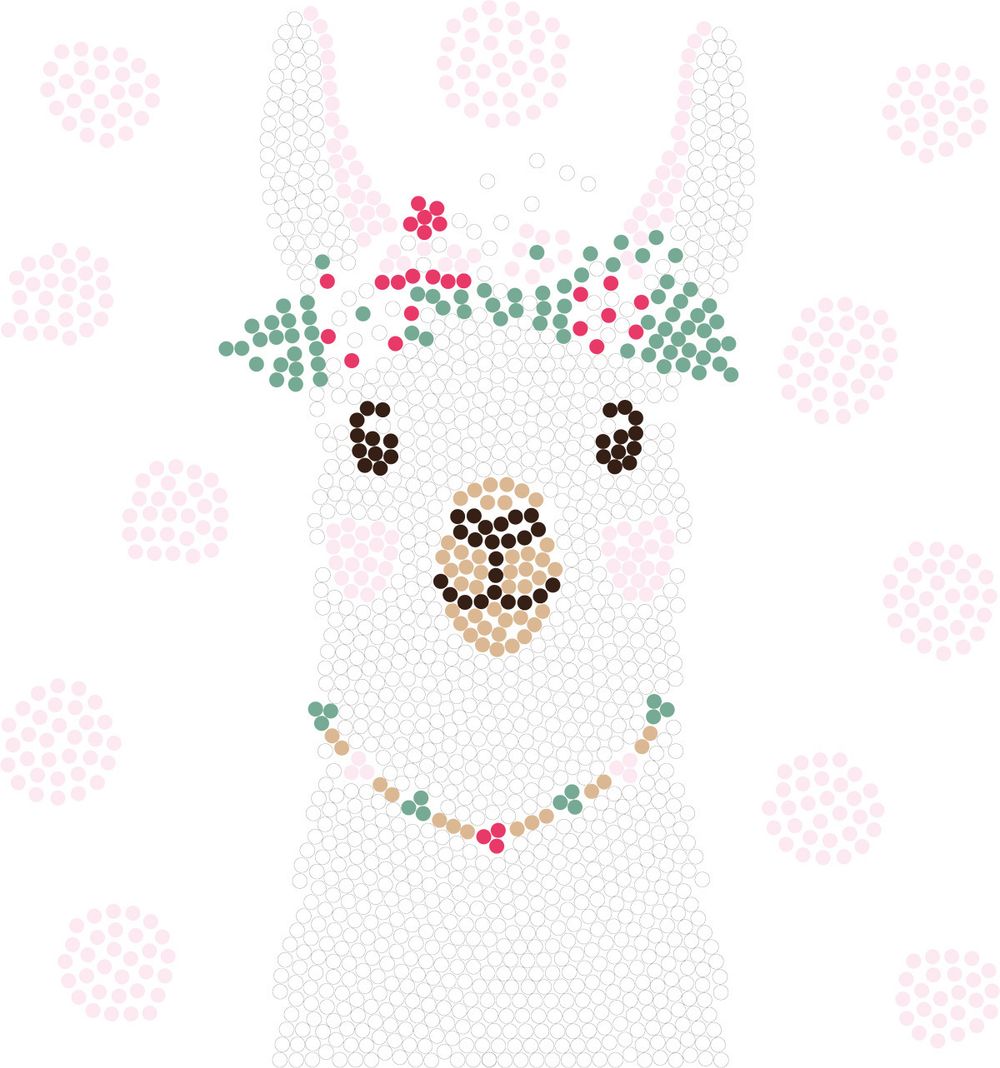 Алмазная (кристальная) мозаика Фрея, постер Лама, 20х20 см