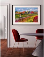 Набор для вышивания нитками Риолис, Море тюльпанов 40х30 см