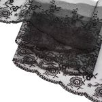 Кружево капроновое широкое 110 мм / 3.4 м (±4 см) 0574-5001, черный