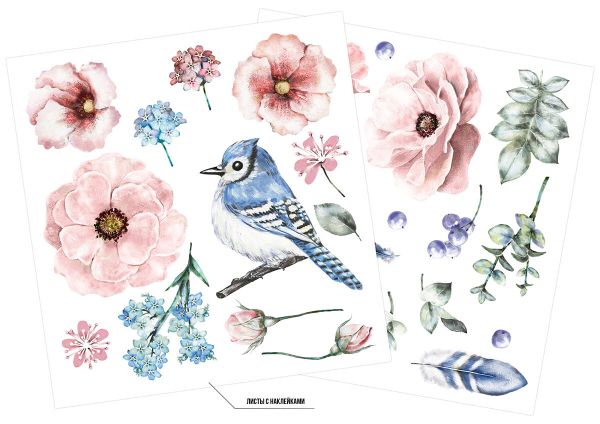 Набор интерьерных наклеек Утро в цветущем саду, Фрея ISRM-001