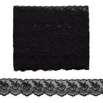 Кружево капроновое 45 мм / 6.8 м (±4 см) 0574-2020, черный