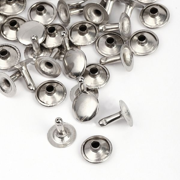 Хольнитены односторонние сталь 12х12 мм, №123, TBY.5112 цв. никель уп. 1000 шт, TBY