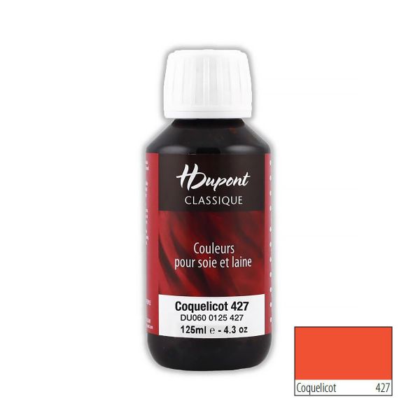 Краска для шелка H Dupont Classic, 125мл, 427 красный мак