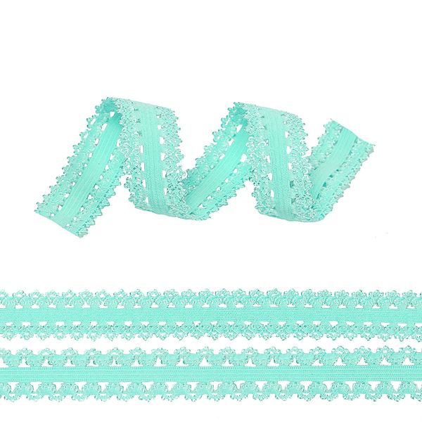 Резинка бельевая (ажурная) 20.0 мм / 100 метров, арт.RB04 мятный F199