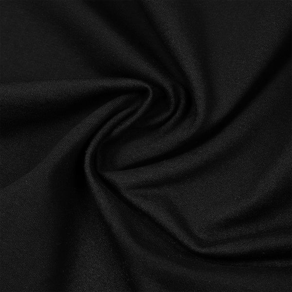 Футер 2-нитка петля поликоттон стрейч 220 г/м², 160 см / 3 метра, ФУТ2Х.TBY.ХЛ-ПЭ.ЧЕР.3, цв.черный