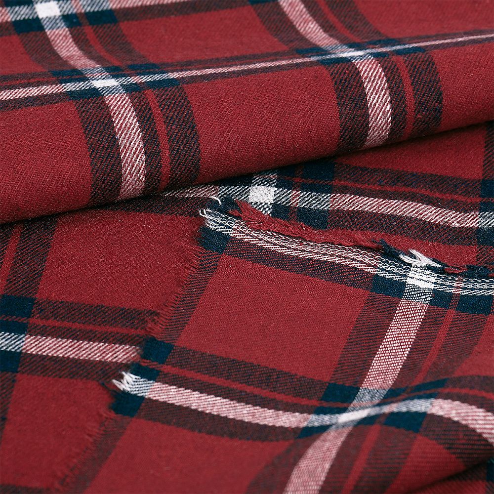 Фланель рубашечная 150 г/м², 150 см / 25 метров, TBY.Fl.T310.3 цв.3 красный