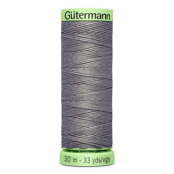 Нитки отделочные Gutermann Top Stitch, 30м, 496 серо-стальной, 5 катушек