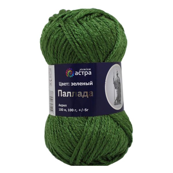Пряжа Astra Premium (Астра Премиум) Паллада / уп.3 мот. по 100 г, 100 м, 03 зеленый
