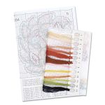 Набор для вышивания нитками МП Студия, на пластиковой канве Озорной ёжик 10х9см