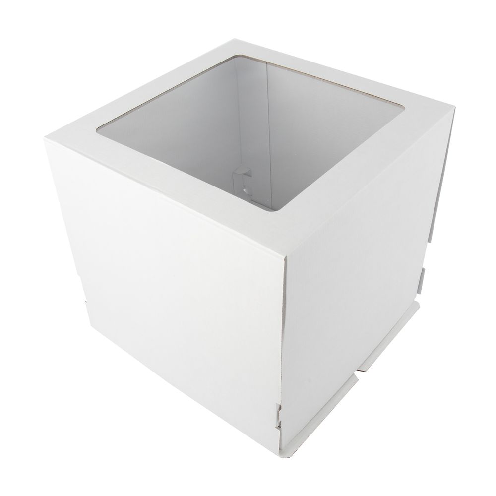 Кондитерская коробка для торта С ОКНОМ, 30.5х30.5х29 см, S-Chief, BFC-050