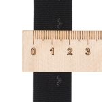 Резинка бельевая (окантовочная) 20.0 мм / 50 метров, тканая, черный, ML124020/99