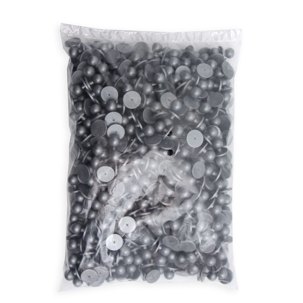 Пукля поварская, цветная, 10 мм (серебро) П-10, 500 шт