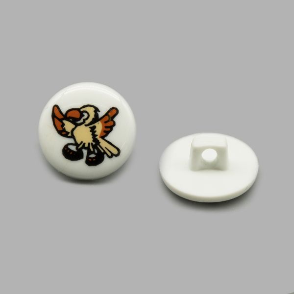 Пуговицы детские Птичка 13 мм, 36 шт