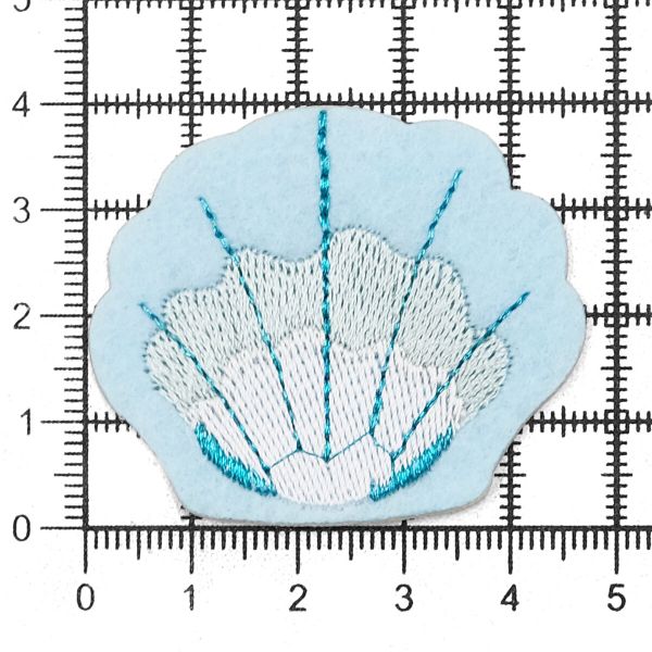 Термоаппликация Ракушка, 3.8х4.5см, Hobby&Pro