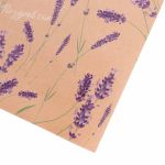Бумага упаковочная крафт "Лаванда", 70х50 см, 10 шт /TOS/
