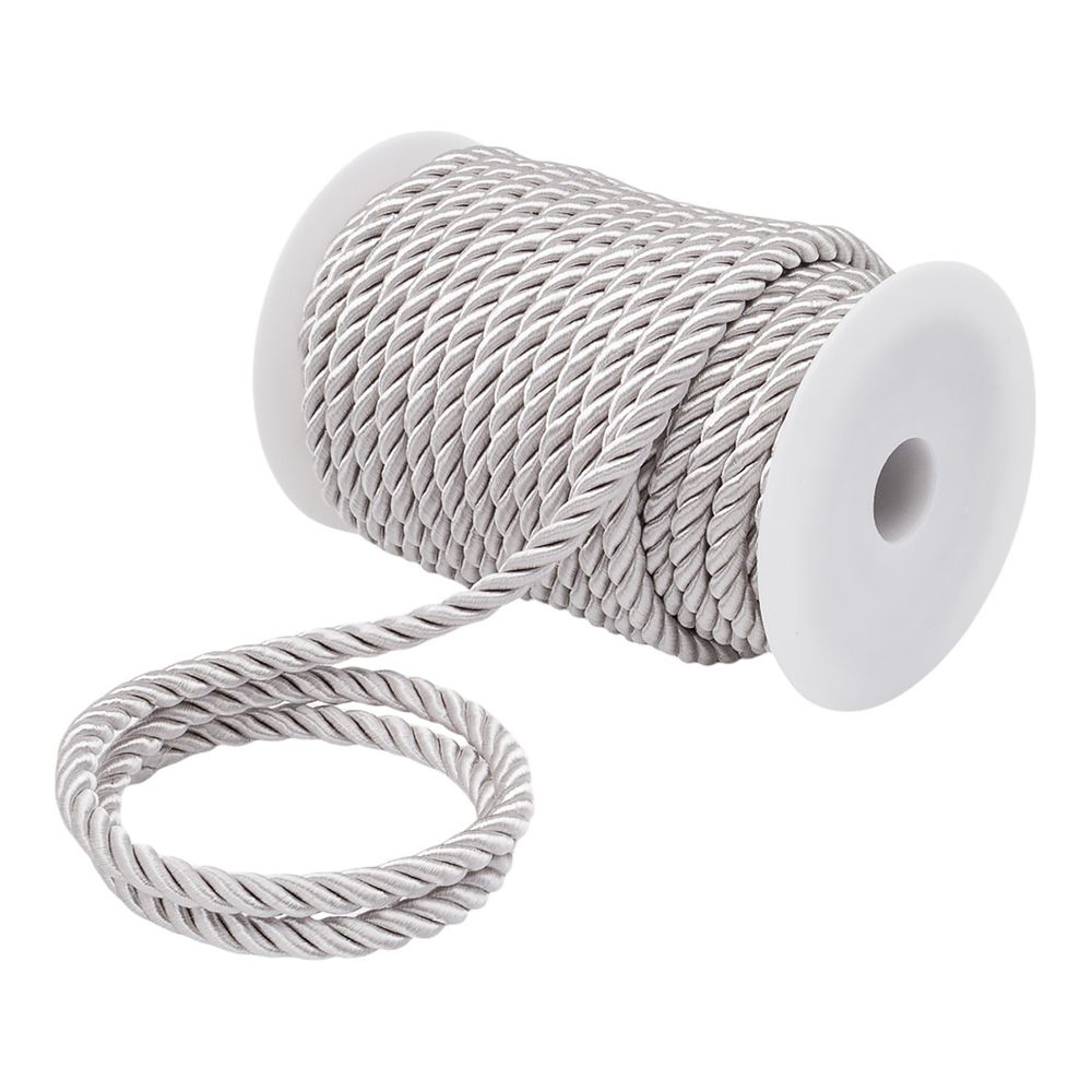 Шнур витой 8мм / 18,29м, 152 серебро
