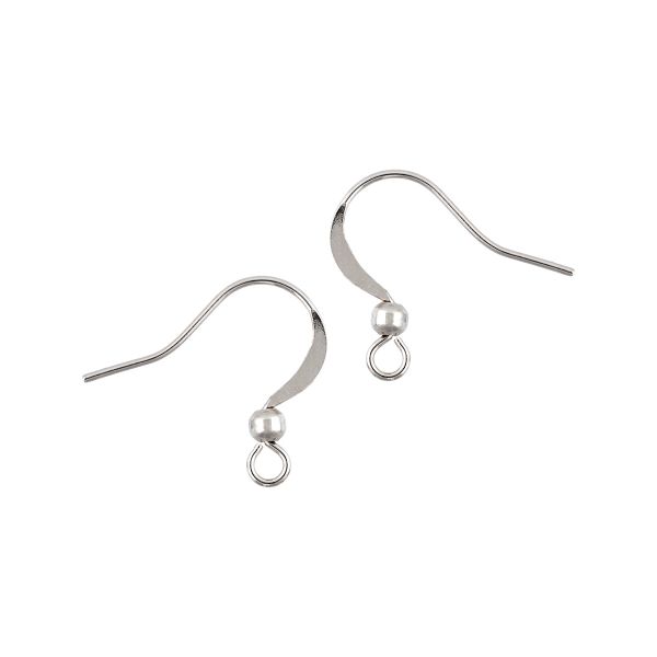 Швензы 13.5х15 мм, 10 шт (5х2 шт), №01 серебро, Zlatka FMK-H04