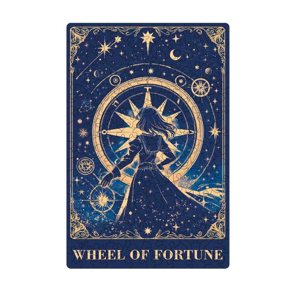 Пазл фигурный деревянный 156 элементов, PZLF-027 Звездное Таро. Колесо Фортуны, Фрея