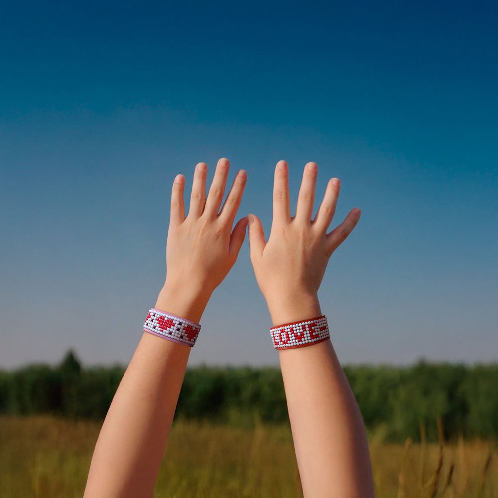 Алмазная (кристальная) мозаика Фрея ALVB-203, браслеты Влюбленность, 2.5х20.5 см