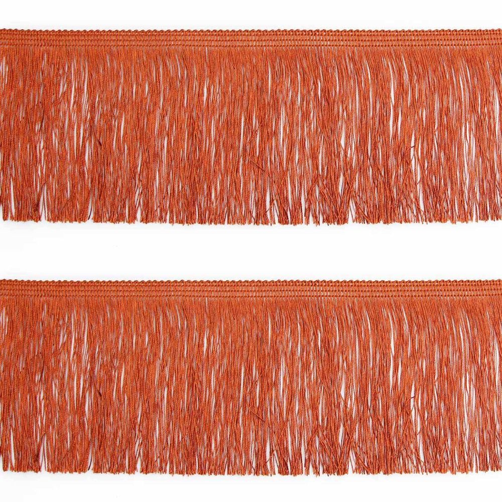 Бахрома отделочная широкая 120.0 мм / 25 метров, 102 терракот