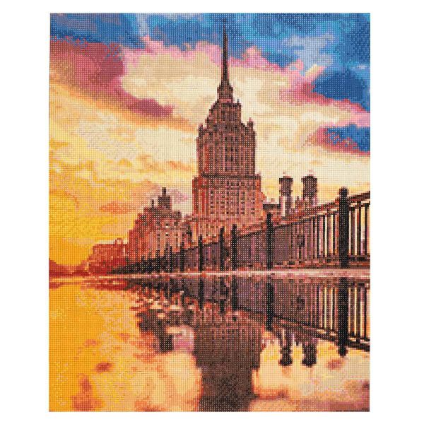Алмазная (кристальная) мозаика Cristyle, Сталинская высотка, гостиница Украина 40х50