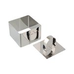 Форма металлическая для салатов, гарнира и десерта, 1 шт, №02 квадрат 8.2x8.2 см, S-Chief SHF-0050