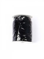 Лента бархатная (тесьма) эластичная 38.0 мм / 20±1 метров, нейлон, черный