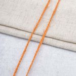 Шпагат джутовый ⌀1.4 мм / 100 метров (100 г), 2-ниточный, 1200 текс, евробобина, оранжевый