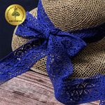 Кружево вязаное (тесьма) 50 мм / 10 метров, цв.37 синий, Kruzhevo