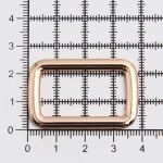 Рамка прямоугольная металл 30 мм /39х25 мм/ золото цв.02, ГУ12749, 4 шт