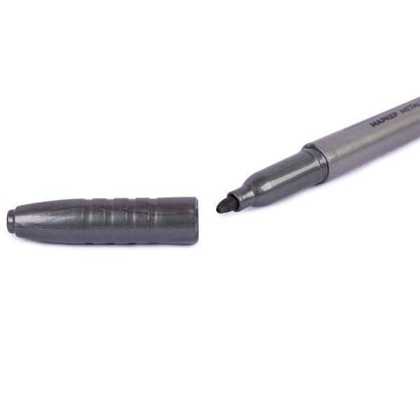 Маркер Metallic 2 мм, пулевидный 12 шт, Premier, №01 черный, Expert Complete EPM-02