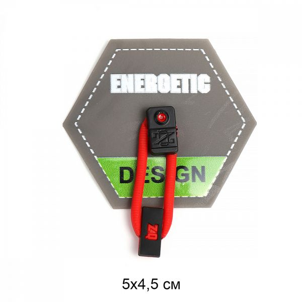 Аппликация пришивная SHEV.51 5х4,5см цв.черная основа, 10 шт