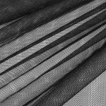 Фатин стрейч крупная сетка 160 см / 3 метра, TBY.ST.160.BL-3, цв.черный