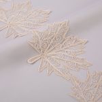 Кружево на сетке широкое 160 мм / 11 м, бежевый, Gamma GFLM-24209