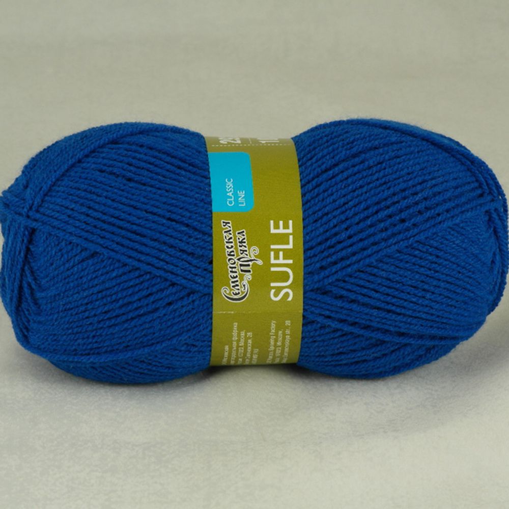 Пряжа Семеновская Sufle Суфле / уп.5 мот. по 100г, 292м, 13417, василек