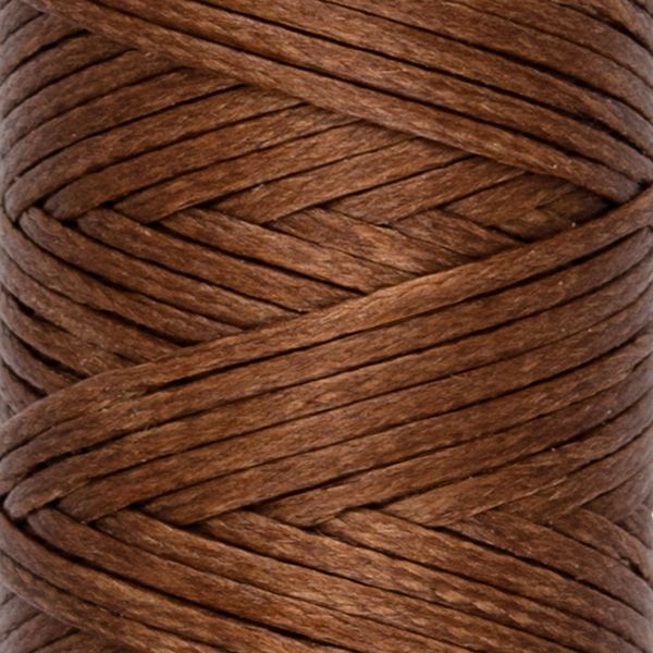 Нитки вощеные для кожи, плоские 0.8 мм, 003 коричневый, LC-001 Промысел