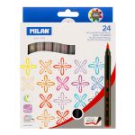 Набор фломастеров-кистей 24 цв, 612624, Milan