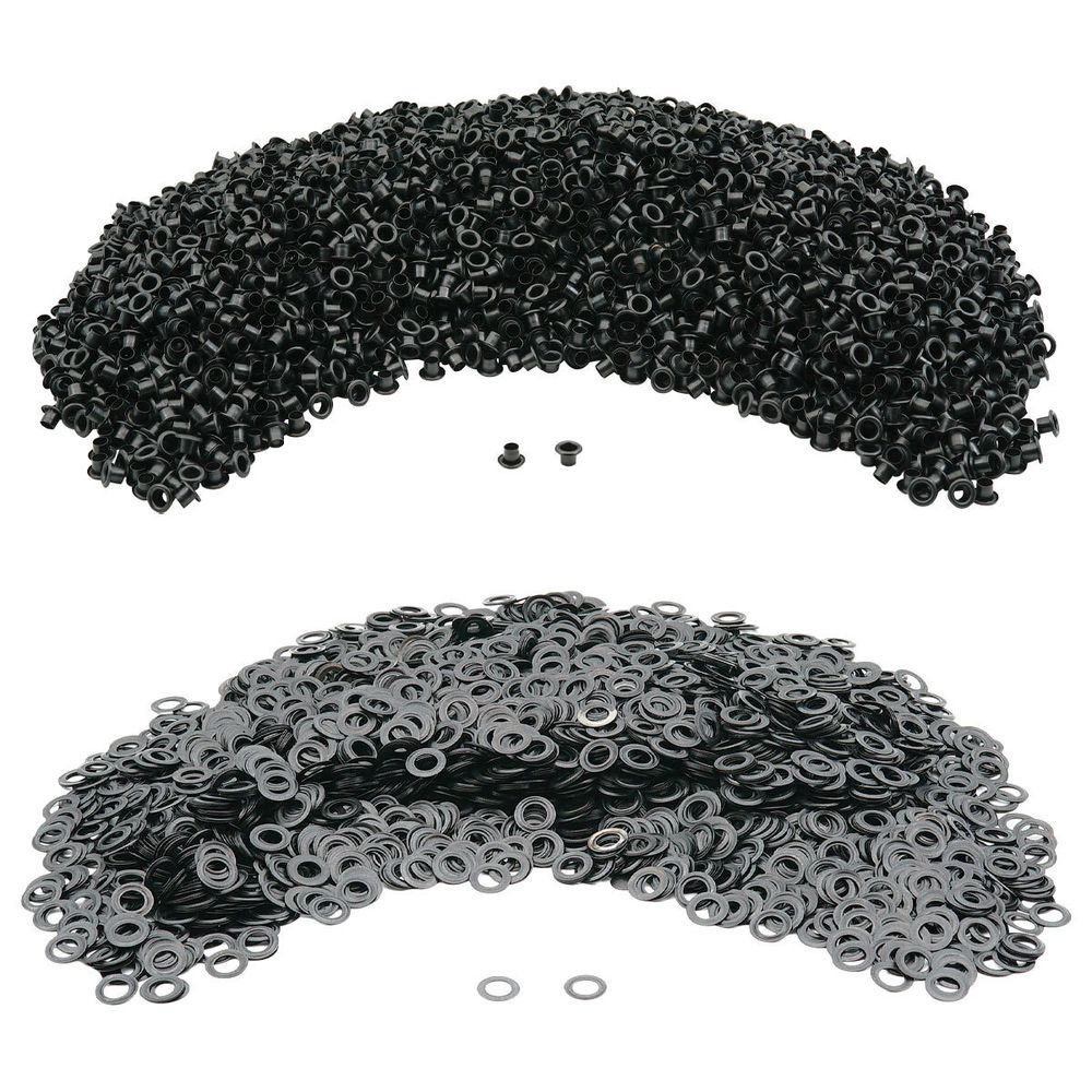 Люверсы металл ⌀_3.7 мм (внутр.), h4.56 мм (внутр.), №1.7, сталь, New Star, оксид, уп.≈5000 шт