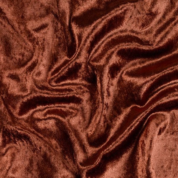 Плюш (ткань) 00 Peppy PCVL, 250±5 г/м², 150±2 см / 5 метров, винтажный, 06 яр.коричневый