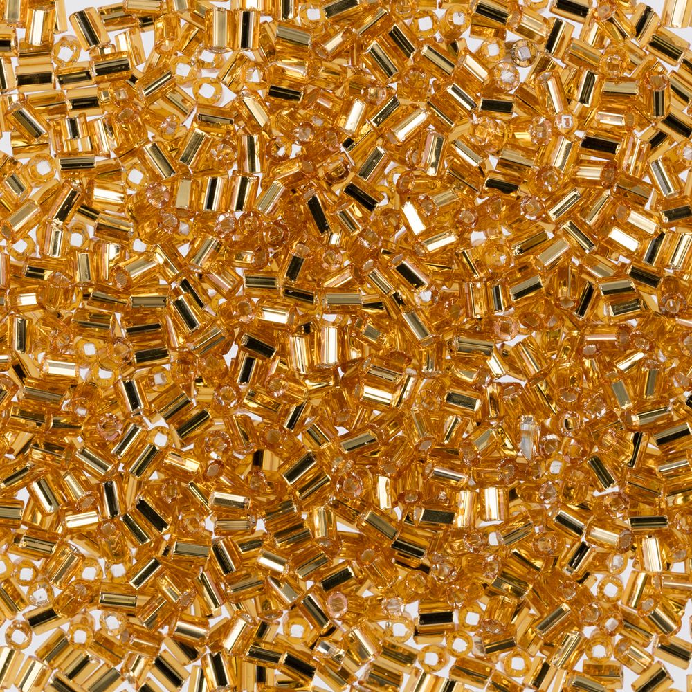 Бисер Preciosa Bugles 25,4 мм, 1 50 г, 17050 золотистый, 351-22001